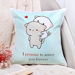fnp Promise to Annoy You Cute Valentine Cushion with Custom Text or Image, Perfect for Gifts or Home Décor-4