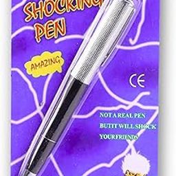 Shocking Electric Prank Pen Toy | Funny Gag Toy for Kids, Teens & Adults | Realistic-Looking Shock Pen | Harmless Electric Surprise | Silver & Black Joke Pen for Parties, Gifts & Office Fun-19