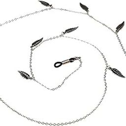 CALANDIS™ Leaf Silver Beaded Eyeglass Cord Reading Glasses Spectacles Chain Holder | Vision Care-image-34