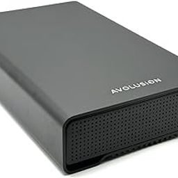 Avolusion PRO-G1 Series USB 3.2 Gen 2 (10Gbps) USB-C External Hard Drive with USB Hub for Windows or MacOS Desktop PC / Laptop (Black) (22TB)-image-4