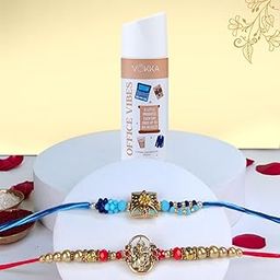VOKKA Rakhi Gift for Brother – 1 Unisex Deodorant 150ml Office Vibes with 2 Rakhis | Aqua Star & Veerbond Rakhi | Raksha Bandhan Combo Set for Bhaiya & Bhabhi-image-75