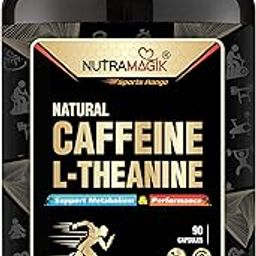 Nutramagik Natural and Organic Caffeine Plus L-Theanine for Weight loss and Immunity booster, Support Energy and Focus - 90 Capsules-22