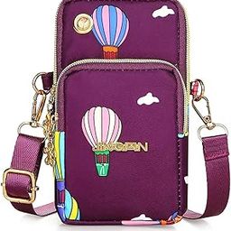 Mobile Sling Bags for Women Crossbody, Multifunction Three Layer Mini Shoulder Bag Purse with Headphone Port for Teens Gilds Ladies Women-image-85