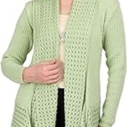 Lady Willington Women Woolen Collar Neck Shrug Heavy Rainbow Fabric Cardigan Winter Wear Pure Wool Shrugs for Women Free Size Long Cotty Fully Warm Shrugs-image-33