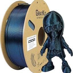 GratKit Starry Sky PLA, Glitter PLA Filament, 1.75mm 3D Printer Filament, +/-0.03, 1KG/Roll, Glitter Magic Blue-image-41