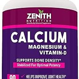 Zenith Nutrition Calcium Magnesium & Vitamin-D 90 Veg capsules | Joint Health | Bone Health-image-15