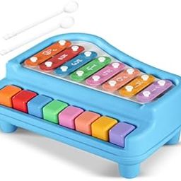 Tinyplay 2-in-1 Xylophone & Piano Toy for Kids | 8 Scale Musical Instrument Toy for Babies 6 Months to 4+ Years | Non-Toxic, Non-Battery Baby Gift for Boys & Girls, Toddlers (0 to 3+ Years)-13