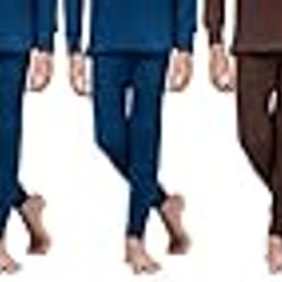 Girls Blended Cotton Thermal Trouser (I/E) Full Pant Inner Bottom Winter Wear for Kids and Baby (Pack of 9) (11 Yr to 12 Yr) (BLBLBLBLBLBRBRBKBK)-image-53