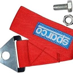 Motor Wheel Restyling Sparco CAR Tow Belt Strap RED Universal Front Rear Tow Strap Tow Hook Towing Belt | High-Strength Towing Rope with Hooks-image-9