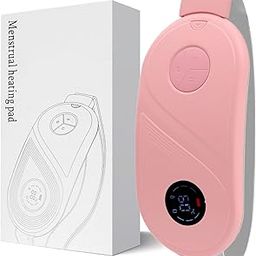 UHFaFi Thermal Pads For Cramps, Electric Heating Pad, Upgraded Portable Wireless Heating Pad (Pink), White-11