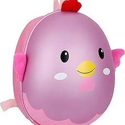 BEMBIKA Kindergarten Cute Cartoon Kids School Bag for Boys and Girls, Toddler Preschool Plush Travel Schoolbag, Perfect Book Bag, Casual Backpack for Kids � (Eggshell Cute Bird Purple - 3D)-picture-8