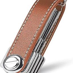 Leather Key Organizer,leather keychain Portable Key Holder,Stylish and Functional Key Ring for Daily Use, Holds Multiple Keys Functional & Practical (Holds 10-12 Multiple Keys)-image-17