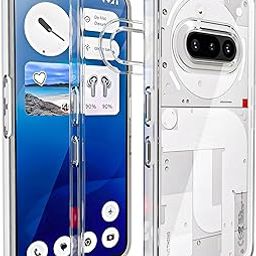 Sounce Clear Hybrid Armor Case for Nothing Phone 3a – Shockproof Back Cover with Transparent Hard PC & Flexible TPU Bumper, Drop-Resistant Design with Raised Edges for Camera & Screen Protection-23
