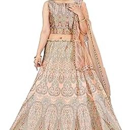 Women's Fully Stitched Hand-Work With Digital Print Lehenga, Choli With Net Dupatta-3