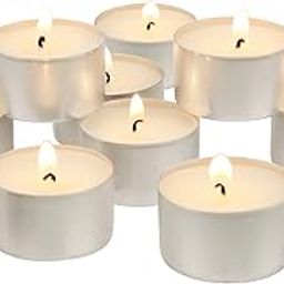 STONEBRIAR COLLECTION 6-7 Hour Tea Light Wax Candles (Pack Of 100), Unscented, 3.81 x 10.16 Centimeters-26