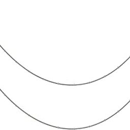 925 Sterling Silver Anklet for Women (10.5 Inches, Pair of 2) - D3-picture-50