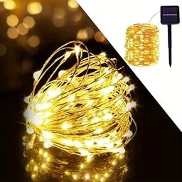 FOX & FERN Premium Extra-Long Solar String Lights-Auto |GAXLTDP5041 (100) LED | Waterproof, Copper Wire | Fairy Lights with 8 Modes (Pack of 1) (Warm White-Color Changing)-image-26