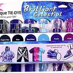 VINTAGER 8 Unique Colors Tie Dye Kit - Non-Toxic Vibrant Tie Dye Supplies for DIY Arts and Crafts Rainbow Color Shirt Fabric Tie Dye Kit for Kids & Adults-image-8