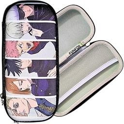 Polyester Jujutsu Kaisen Pencil Box For School College For Pen Pencil Or Other Stationery Products Gojo Pencil Pouch|Jujutsu All Characters, Grey-picture-30