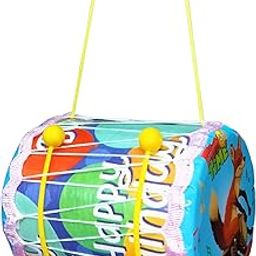 ATISHAY RETAIL Plastic Medium Drum Set for Kids with 2 Sticks | Age 0 to 4 Years | Material-Plastic (Funny Drum, Medium Dholak)-image-40