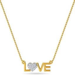 JEWELS 14K BIS Hallmark Pure Yellow Gold & SI Real Diamond Pendant for Women-50
