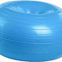 ATORSE Yoga Ball Pilates Donut Balance Fitness Ball for Workout Home Gymnastic Blue B-image-39