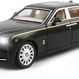 Umadiya® Die Cast 1:32 Scale Rolls Royce Metal Phantom with 6 Openable Doors, Light & Music for Toddler Zinc Alloy Pull Back Vehicles Diecast Model Car【Multi Color】-14
