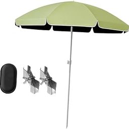 ATORSE Baby Stroller Parasol Folding with Clamp for Beach Trips Trolley Beach Chair Green|Baby|Strollers & Accessories|Stroller Accessories|Covers, Canopies & Umbrellas-image-28