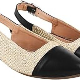 Women's Block Heel Ballet Flats, 3, Black-image-18