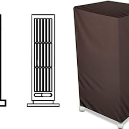 The Furnishing Tree Air Cooler Cover compatible for Symphony Diet 12 12 Ltr Tower Cooler, Ployester, Coffee-picture-21