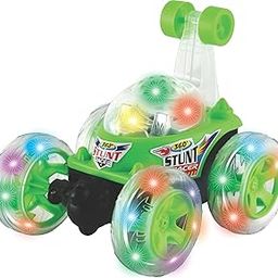 Wonder Remote Control Rotating Rolling Stunt RC Car Toys for Kids Off Road Vehicle Toy Cars Kids Monster Truck Rock Climbing Car Toy 2-10 Year (Green)-image-79