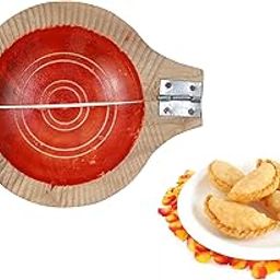 Wooden Mould for Kajjikayalu, Gujiya, Gughara, Karanji Maker - Handicrafts Wooden Kitchen Tool for Sweets-image-27