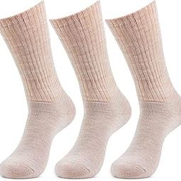 Women's Plain Woolen Socks In Pack of 3 - Assorted-image-57