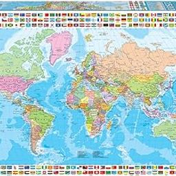 Map of The World With Flags 1500pc Jigsaw Puzzle-image-26
