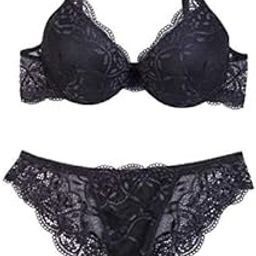 Women Lace Lingerie Set-55