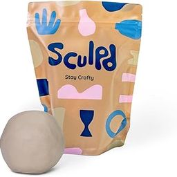Sculpd Air Dry Clay - Premium Sculpting & Modeling Clay for Arts and Crafts - Self-Hardening Soft Clay for Adults, Teens, Kids Activities - Bulk Craft Supplies & Art Materials (2.2lbs Bulk Value Bag)-picture-10