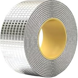 MAKE A WISH Silver Aluminium Metal Foil Tape 6Meter High Polymer Instantly Leakage Repair Waterproof Tape Pipe Leakage Roof Water Tape Leakage Self Adhesive Tape Sealing-image-8