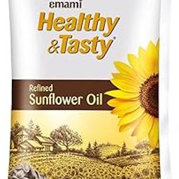 Emami Healthy and Tasty Emami Healthy & Tasty Refined Sunflower Oil Pouch, 900g-31