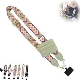 RAMNATH Phone Strap with Zippered Pocket, Clip and Go Strap for Phone with Wallet Crossbody, Adjustable Crossbody Phone Strap Crossbody Phone Chain with Zipper Wallet Pouch.-image-38