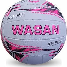 Netball Size 5,(White & Pink)-image-1