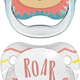 Dr. Brown's Baby,Infant Silicone Prevent Printed Shield Soother-Stage 1, Pack of 2, Teal & Gray, Birth+ to 6M-19