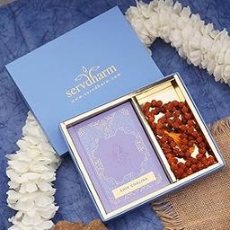 ServDharm Rudraksh Mala with Shiv Chalisa, Hardbound Gift Set for All Occasions-image-59