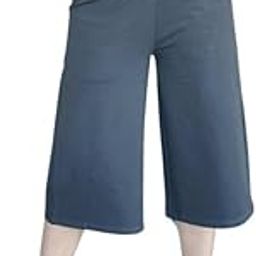 Women's Regular High Rise Calf Length Culotte Formal Office Pants | Formal Capri Trouser Pants for Women with 2 Pockets | Office Wear Cotton Rib Pleated Stretchable Trousers for Woman-image-123