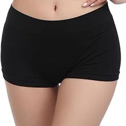 OK INTERORICES Womens and Girls Soft Stretchable Lycra Boy Leg Panty Ladies Boy Short Panty Everyday (28 to 34) Black-image-4