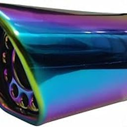 CARIZO High Performance 60mm Inlet Single Exhaust Muffler Tip Burnt Blue TF-C149, Car Exhaust Upgrade Compatible with Mahindra Bolero (Type-1) 2001-2007-32