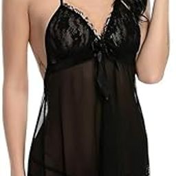 Women's Solid Babydoll Sleepwear Lingerie Night Dress || Lingerie for Women ||Night Dress Hot & Beautifull for Honeymoon/First Night/Anniversary |for Women/Ladies/Girls-image-72