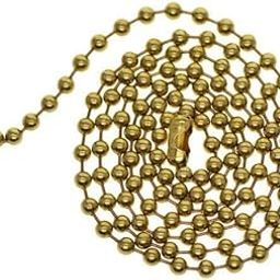 2x1Strand Brass Round Beads Ball Chain Connecor for Jewelry Making 24inch-image-70
