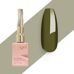 Emigel Professional UV Gel Polish GRANITE GREEN- E090 | Cured With UV LED Lamp | Super Glossy Finish |Quick Drying Nail Polish (12ml) (GRANITE GREEN, 12 ml)-picture-27