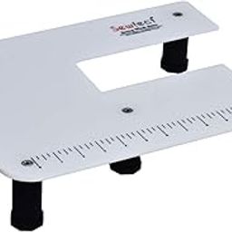 Sewfect Sewing Machine Extension Table- Suitable For Usha Dream Stitch- Marvela- Stella Automatic Sewing Machine- Regular Size 11.5" X 15", White, Metal-picture-6