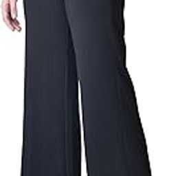 Women's High Waist Straight Fit Trousers | Solid Korean Stretchable Pants for Women | Regular Fit Elastic Waist Full Length Formal Trouser for Casual & Office Wear-image-67
